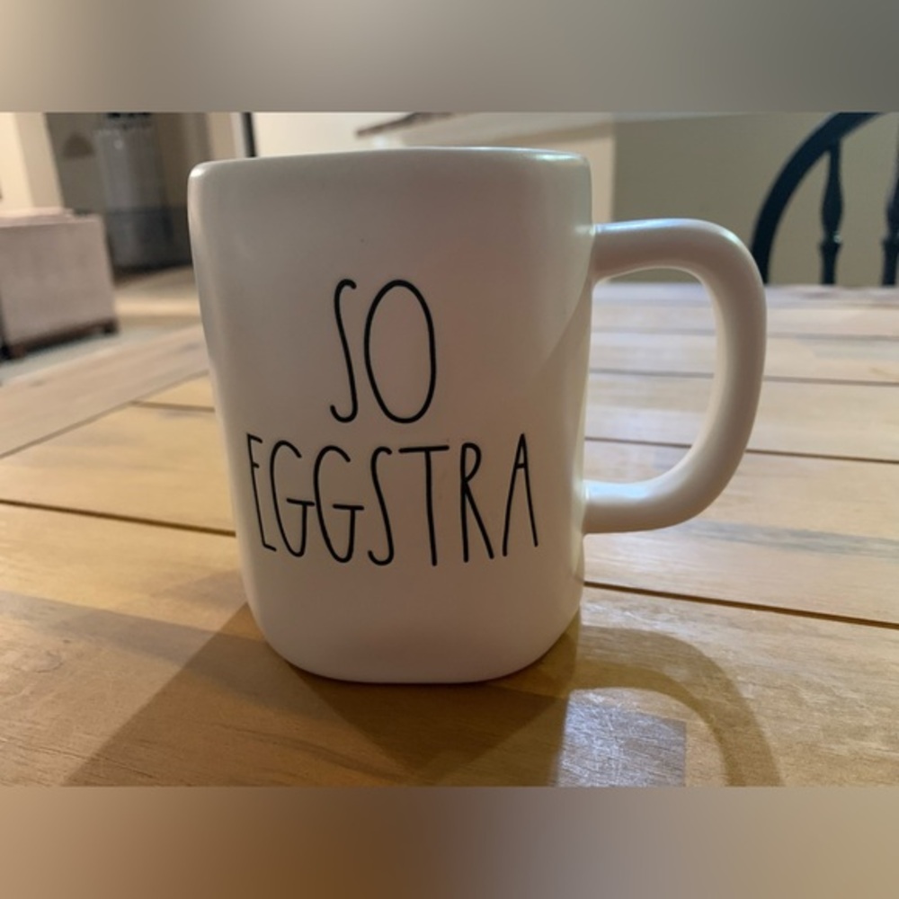 Rae Dunn SO EGGSTRA Mug with - Blue Interior EASTER Egg Mug
